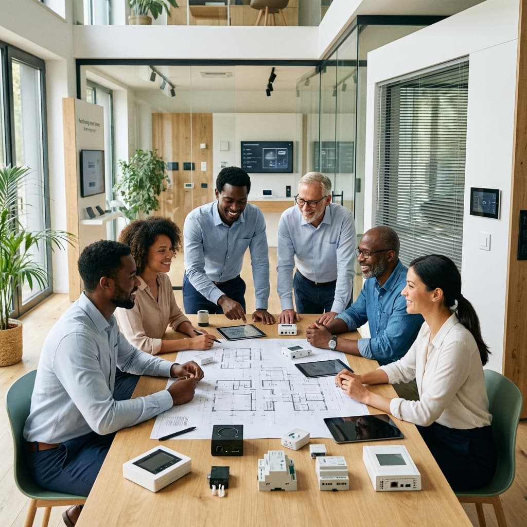 Equipo de ingeniería KNX Bolivia